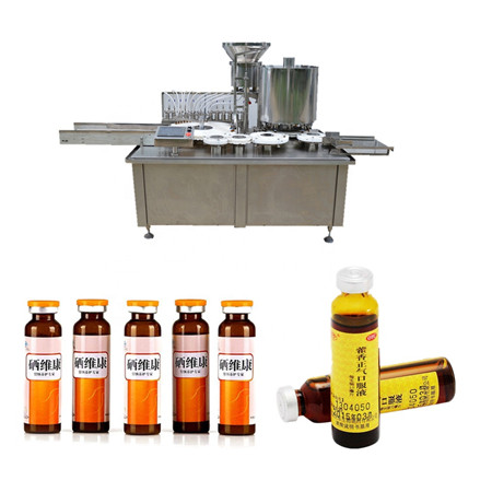 Automatic liquid water oil honey oral liquid filling capping machine